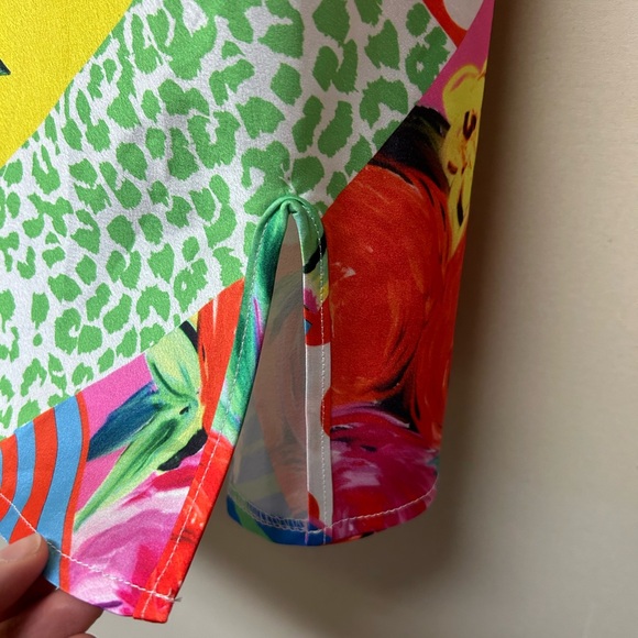 2/$30⚡️- DRESS | Women’s satin abstract dress size small / medium - Picture 3 of 7